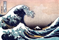 19th century painting: - Great Wave off the Coast of Kanagawa